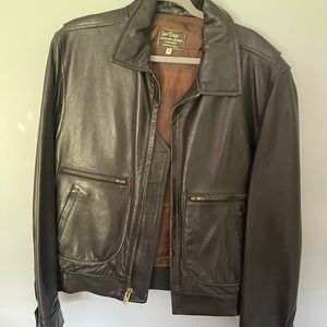 Vintage San Diego leather jacket size L uk size 44